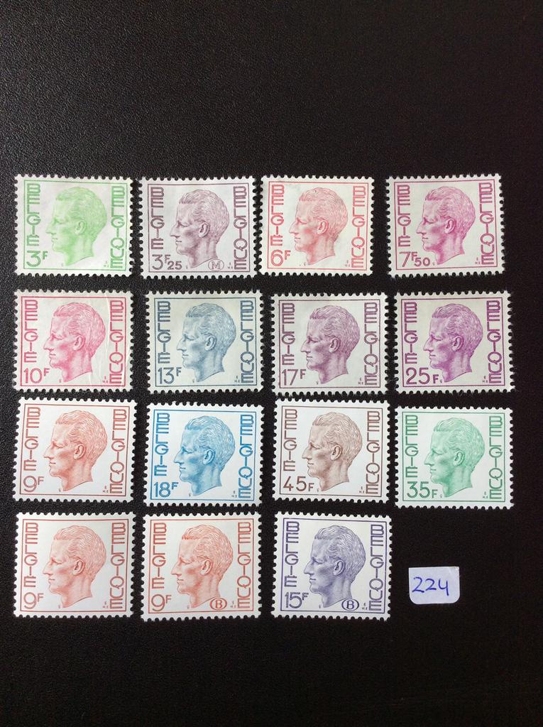 Belgie  postzegels 1973/80 ongebr, Ophalen of Verzenden