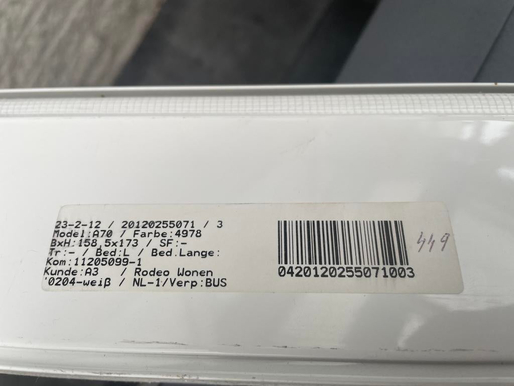 Luxaflex duo rolgordijnen, Ophalen, Gebruikt, 150 tot 200 cm