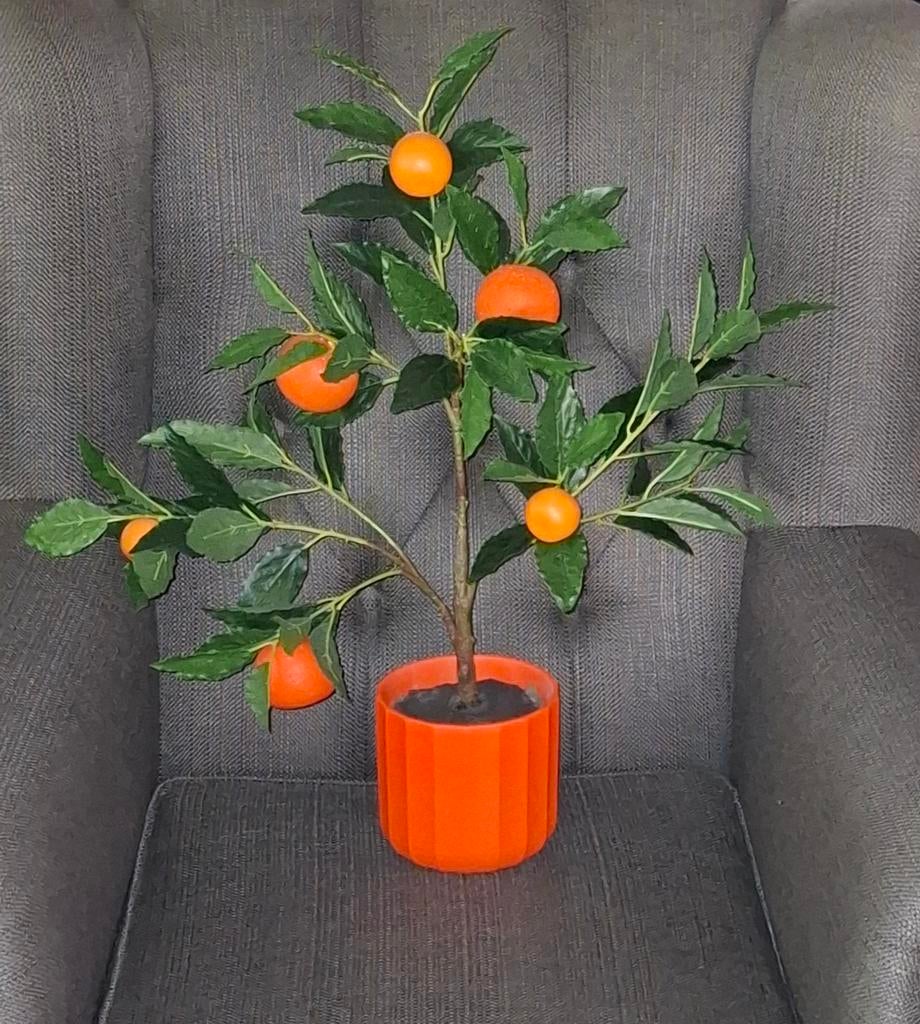 Kunst Sinasappel Boompje met Pot - 50 cm Hoog, Ophalen, Binnen, Onderhoudsvrij, Kunstplant