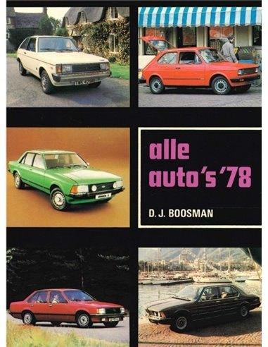 Alle Auto's 78 door DJ Boosman, Verzenden, Zo goed als nieuw, Overige vervoermiddelen