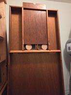 Vintage houten sjoelbak met schijven, Ophalen of Verzenden, Gebruikt