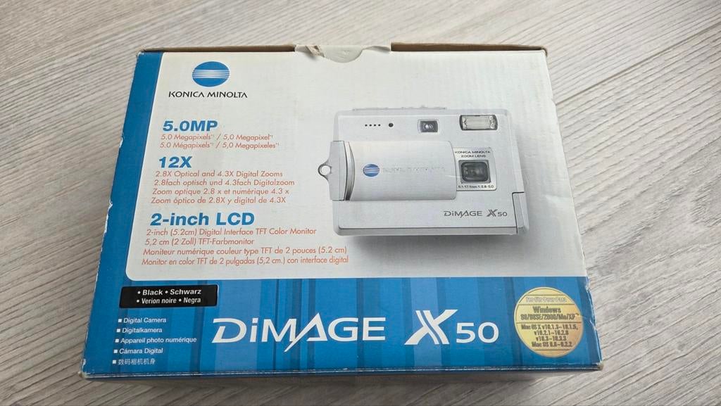 Minolta Dimage X50 digitale camera, Ophalen