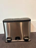 Pedaalemmer 3 vakken - 3x20 liter, Ophalen, Gebruikt, Met pedaal, 50 tot 75 cm