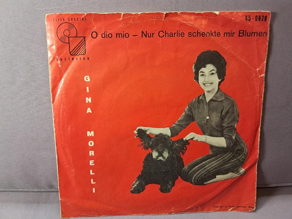 45t. popcorn duits. gina morelli. o dio mio. ex+/M-, Cd's en Dvd's, Vinyl Singles, 7 inch, Single, Ophalen of Verzenden, Zo goed als nieuw