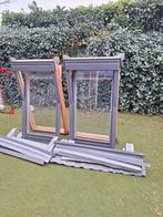 Heel mooie velux dakraamen 2x compleet  78x140cm  + rolgordi, 75 tot 150 cm, Raamkozijn, Ophalen of Verzenden, 75 tot 150 cm
