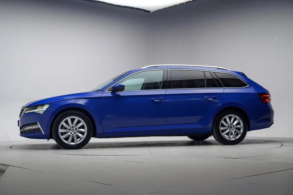 Skoda Superb 1.4 TSI iV Business Edition Plus Aut. [ Navi Ca, Auto's, Automaat, Gebruikt, Blauw, Origineel Nederlands