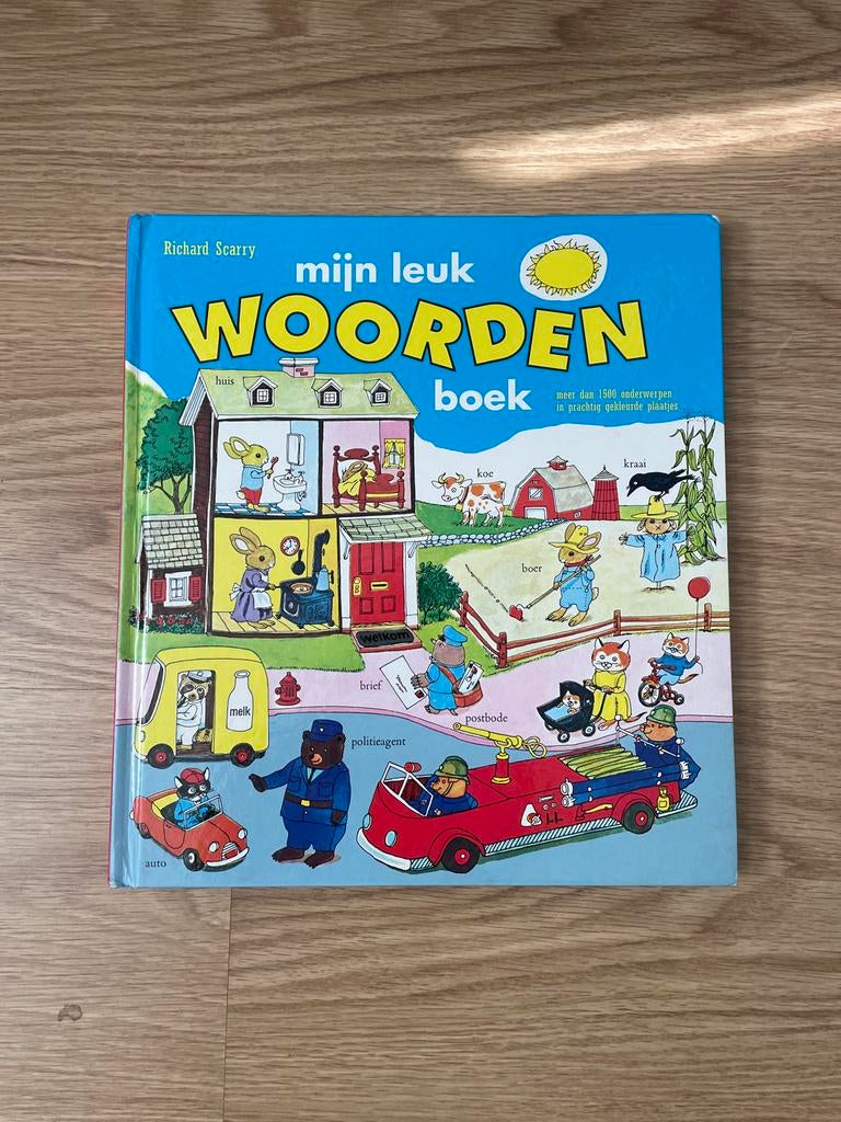 Mijn leuk woordenboek - Richard Scarry, Boeken, Ophalen of Verzenden, Gelezen, Overige uitgevers, Nederlands