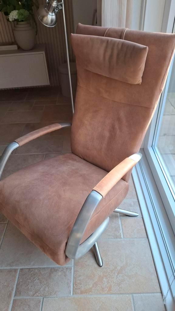 Relax fauteuil cognac, Huis en Inrichting, Fauteuils, 50 tot 75 cm, Minder dan 75 cm, Ophalen