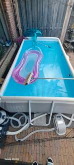 Intex Frame Zwembad 300x175x80 cm. Compleet met zandfilterpo, Tuin en Terras, Ophalen, Gebruikt, 200 tot 300 cm, 80 tot 120 cm