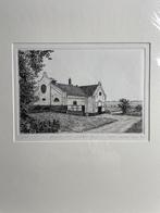 Woubrugge, gemaal - ets van Wim van der Meij, Antiek en Kunst, Ophalen of Verzenden