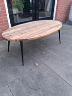 Salontafel van mangohout merk Goossens. Ø1.30cm, Ophalen, 50 tot 100 cm, Rond, 50 tot 100 cm