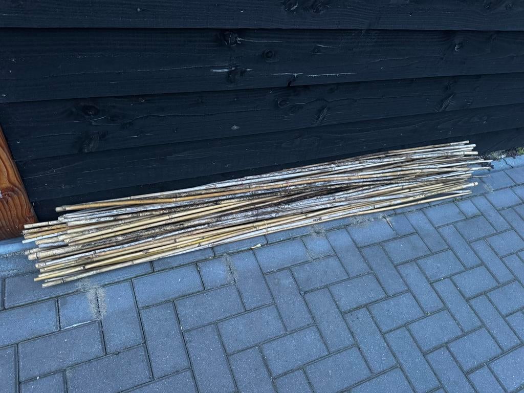 Bamboe stokken 1.80m 29 stuks, Tuin en Terras, Ophalen, Gebruikt