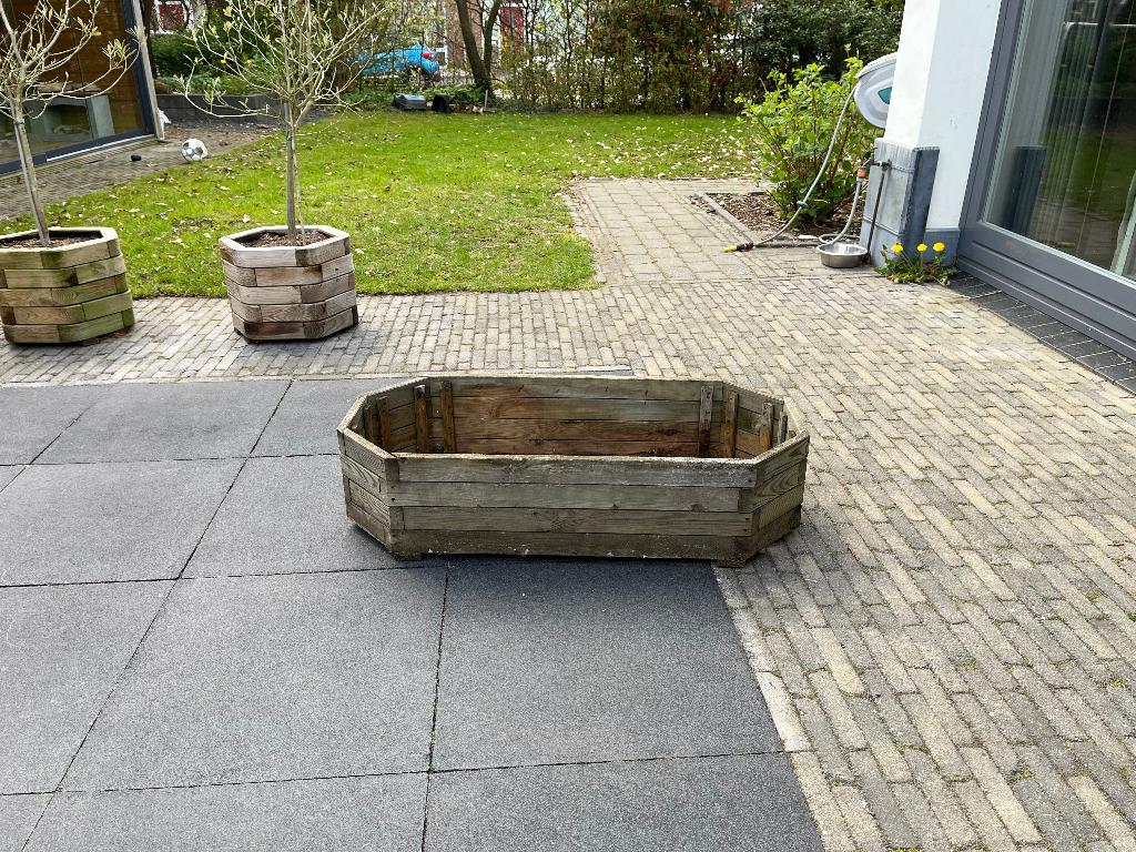 Houten plantenbak, Ophalen, Gebruikt, Minder dan 30 cm, 100 cm of meer