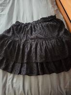 Zwart rokje maat L met gouden bolletjes en onderrok, Zwart, Maat 42/44 (L), Ophalen of Verzenden, Eksept