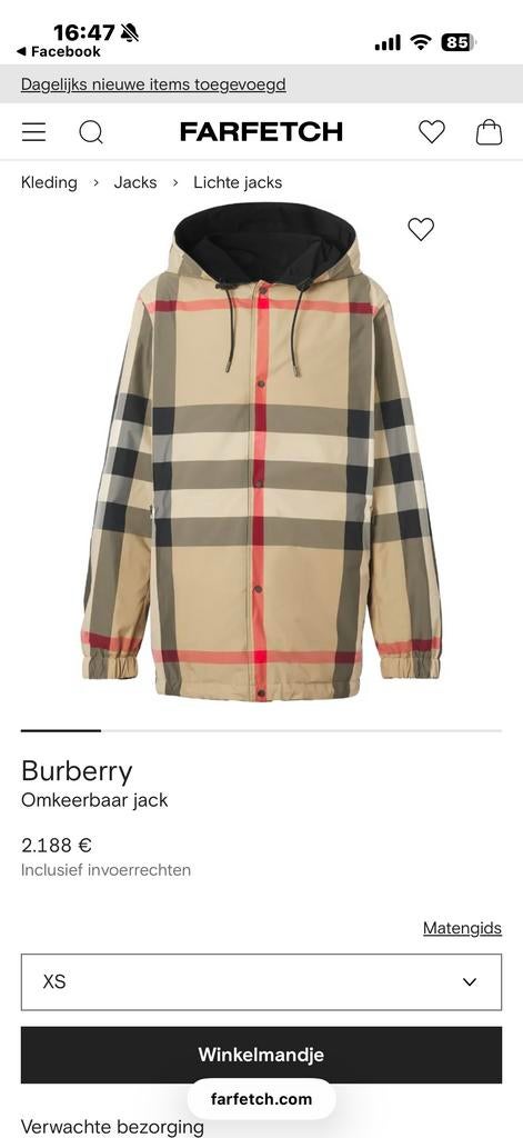 Burberry Zomerjas, Ophalen of Verzenden, Gedragen, Overige maten, Beige