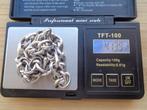 zilveren schakel ketting [124], Verzenden, Zo goed als nieuw, Zilver, Zilver