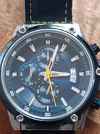 Stoere Nautec NoLimit Chronograaf Horloge met Leren Bandje, Verzenden, Zo goed als nieuw, Leer, Overige merken