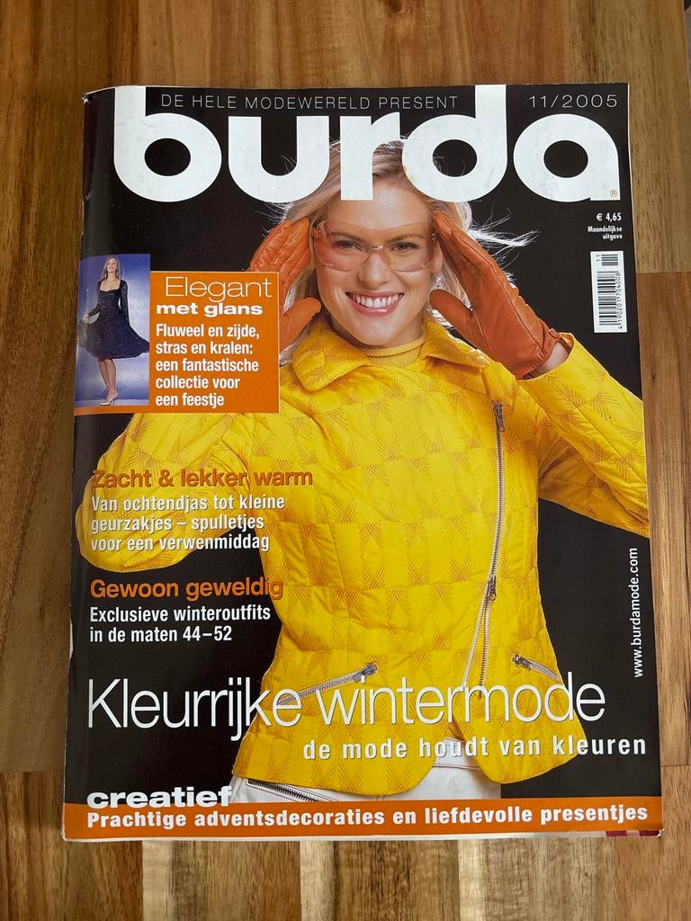 Burda Mode Tijdschrift 11/2005 - Kleurrijke Wintermode, Hobby en Vrije tijd, Kledingpatronen, Ophalen, Zo goed als nieuw