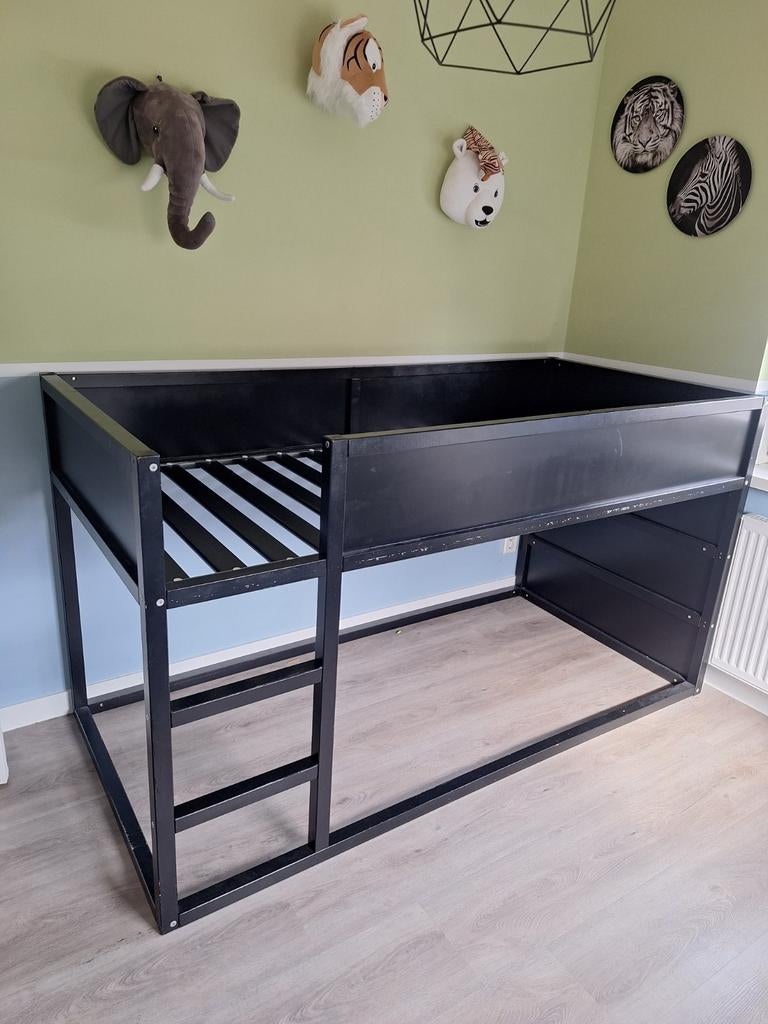 Gratis hoogslaper, Gebruikt, Eenpersoons, Ophalen of Verzenden, 90 cm