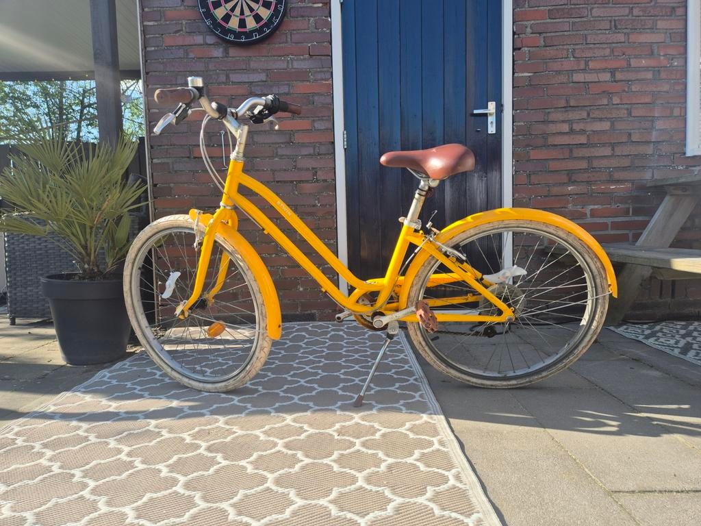 Meisjes fiets, Fietsen en Brommers, Fietsen | Cruisers en Lowriders, Minder dan 47 cm, Ophalen, Gebruikt, Staal