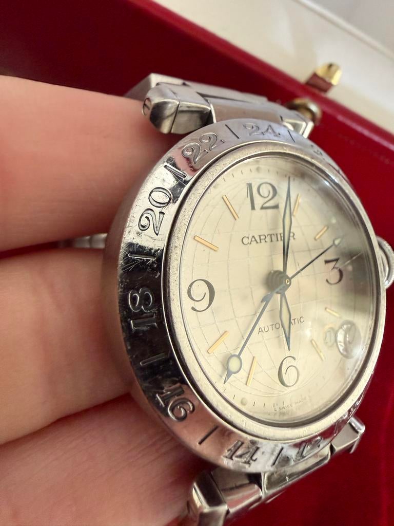 Cartier Pasha de Cartier Automatisch Horloge, Overige merken, Gebruikt, Staal, Polshorloge