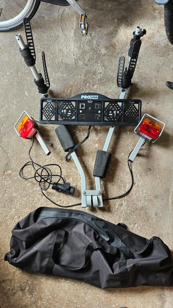 ProUser Fietsendrager voor trekhaak - Compact en compleet, Auto diversen, Fietsendragers, Gebruikt, Trekhaakdrager, 2 fietsen