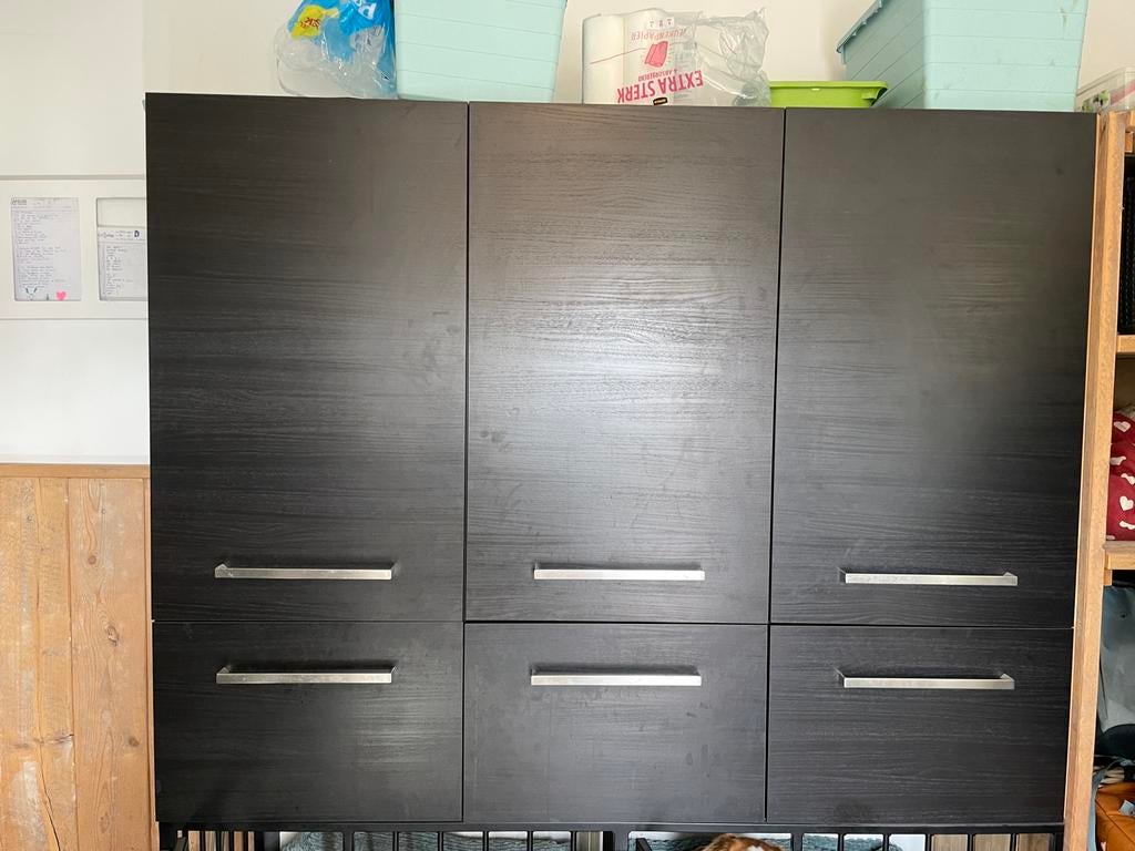 Tingsryd front IKEA, zwart, Huis en Inrichting, Keuken | Keukenelementen, Gebruikt, Zwart, Minder dan 25 cm, Minder dan 100 cm
