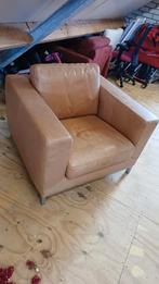 MACHALKE Manolito lederen Fauteuil - Cognac, Ophalen, Gebruikt, Modern, robuust en comfortabel, 50 tot 75 cm