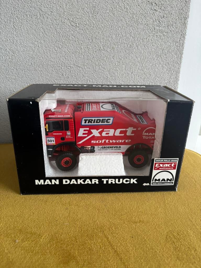 Parijs Dakar Hans Stacey Man Dakar truck, Hobby en Vrije tijd, Modelauto's | 1:50, Ophalen of Verzenden, Nieuw, Bus of Vrachtwagen