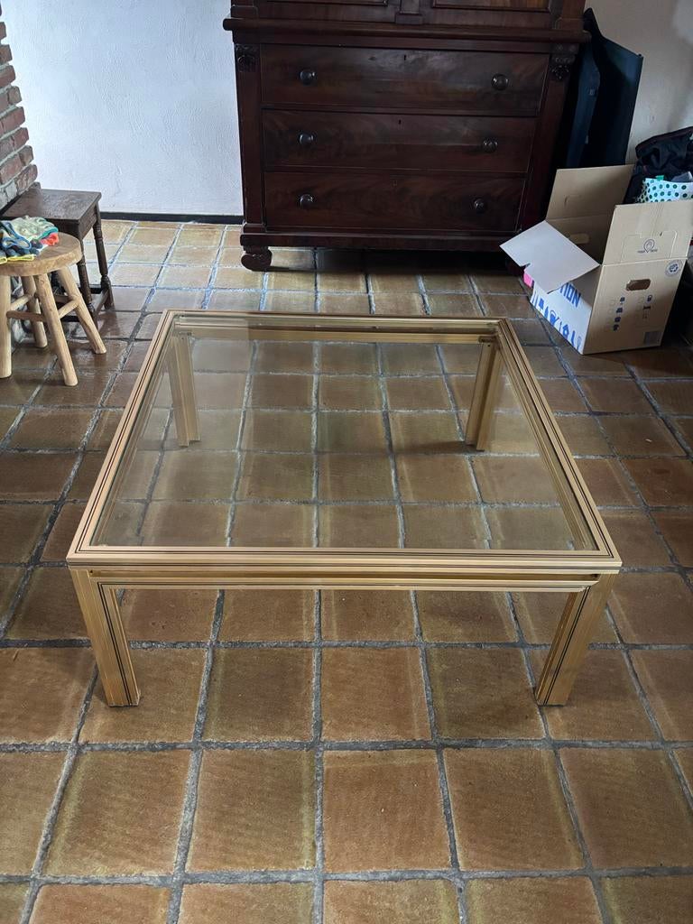 Pierre Vandel salontafel, Huis en Inrichting, Tafels | Salontafels, Ophalen, Gebruikt, 100 tot 150 cm, Vierkant