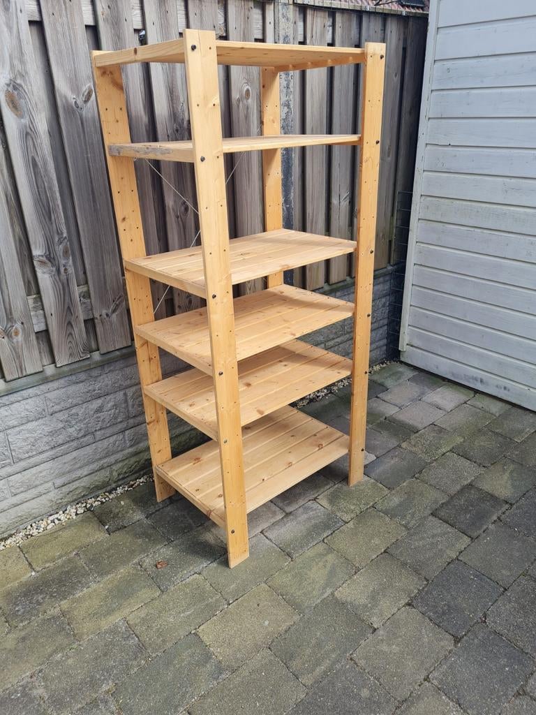 Houten IKEA HEJNE stelling, 6 legplanken, Ophalen, 25 tot 50 cm, 50 tot 100 cm, Minder dan 100 cm