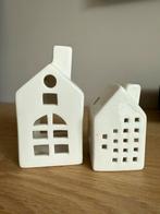 Waxinelichthouders huisjes van keramiek Sissy-Boy, Overige materialen, Wit, Ophalen of Verzenden, Zo goed als nieuw