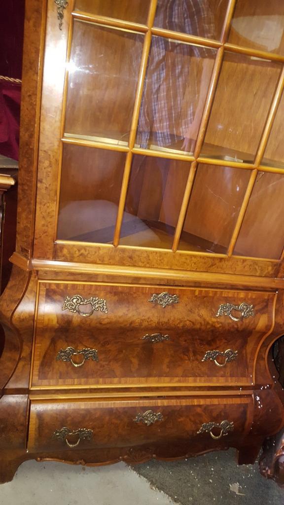 Barok hoekvitrinekast, Huis en Inrichting, Kasten | Vitrinekasten, Ophalen, 25 tot 50 cm, 50 tot 100 cm, Minder dan 100 cm