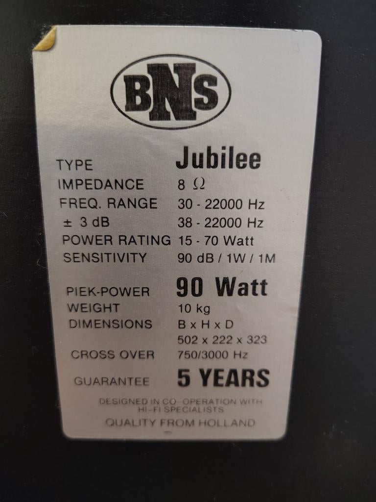 BNS luidsprekers nu ze ze ze, Audio, Tv en Foto, Luidsprekers, Ophalen, Zo goed als nieuw, Front, Rear of Stereo speakers