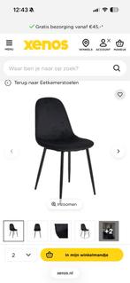8x Zwarte Eetkamerstoelen - Zo goed als nieuw!, Ophalen, Zwart, Zo goed als nieuw, Stof