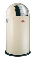Wesco Pushboy Afvalemmer - Crème - 50L, 40 liter of meer, Ophalen of Verzenden, Zo goed als nieuw, Metaal