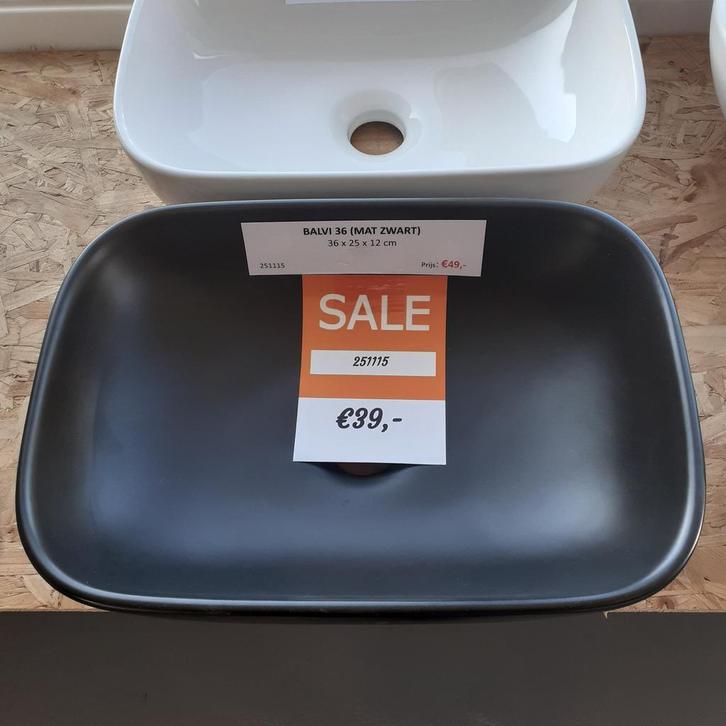 AANBIEDING! Balvi 36, mat zwart, waskom, modern, luxe design, Huis en Inrichting, Woonaccessoires | Overige, Nieuw, Ophalen of Verzenden