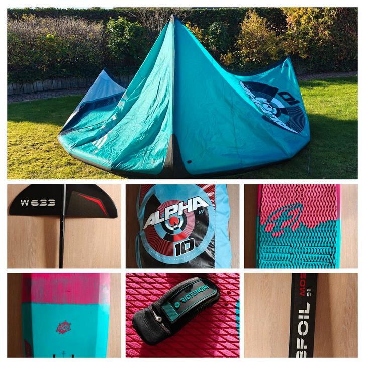 TE KOOP: COMPLEET KITEFOIL PAKKET, Watersport en Boten, Kitesurfen, Ophalen