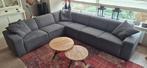 Hoekbank met hocker (zo goed als nieuw!), Ophalen, Hoekbank, Zo goed als nieuw, Stof