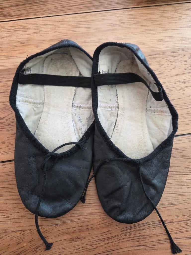 Bloch Zwarte Leren Balletschoenen - Maat 36, Sport en Fitness, Ballet, Ophalen of Verzenden, Gebruikt, Schoenen