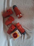 380V Stekkers & Aan/Uit Knop 25A, Doe-het-zelf en Verbouw, Elektra en Kabels, Ophalen of Verzenden