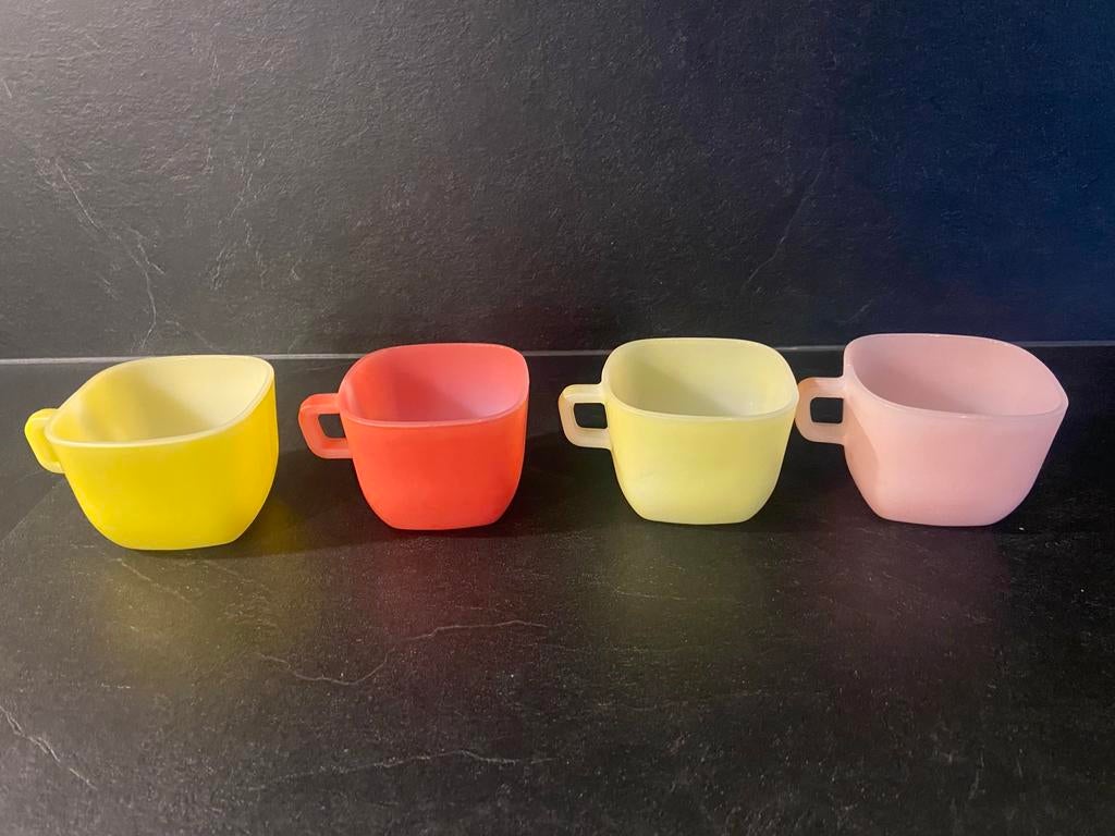 Opale France mokken soepkommen (4), Ophalen of Verzenden