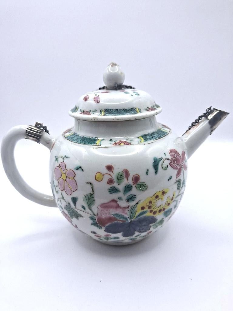 Chinees porselein familie rose theepot, Ophalen of Verzenden