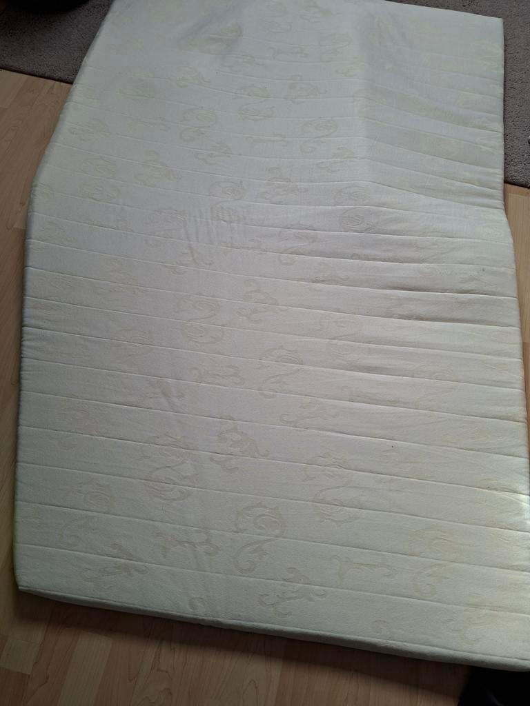 Topper voor Frans bed voor Hobby caravan, Ophalen, Gebruikt, Tweepersoons, 140 cm