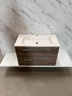 Badmeubel Nebraska Eiken 80cm met Kunsteen Wastafel, Huis en Inrichting, Badkamer | Badkamermeubels, Wltradingnl@outlook.com, Nieuw