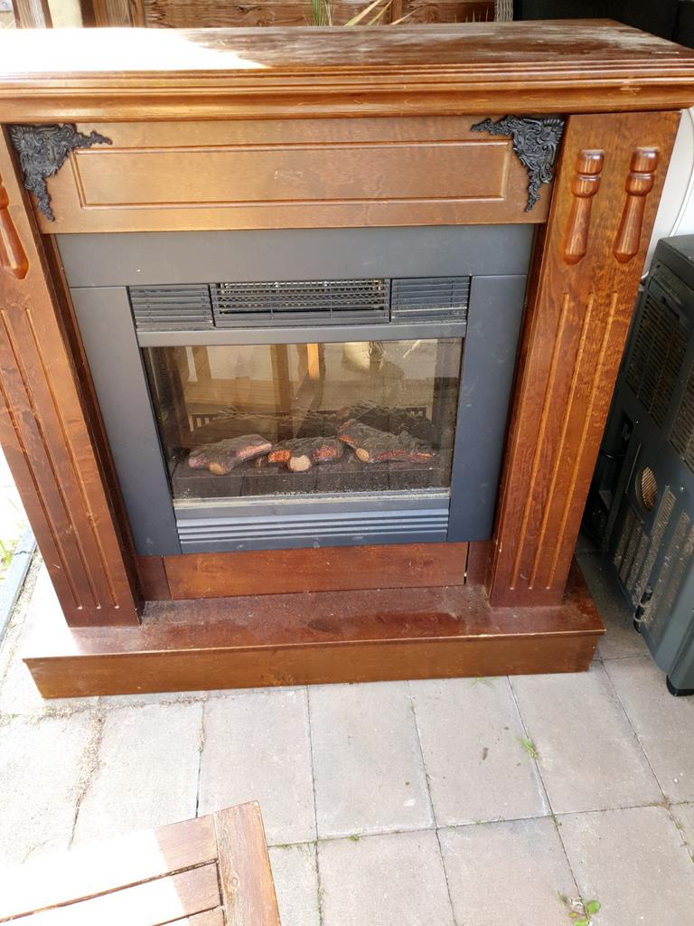 Elektrische haard met verwarming, Ophalen of Verzenden