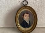 empire miniatuur portret man portretminiatuur, Ophalen of Verzenden