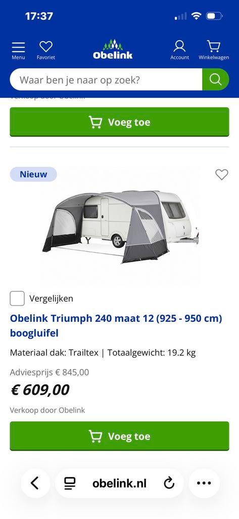 Boogluifel grijs, Ophalen of Verzenden, Nieuw