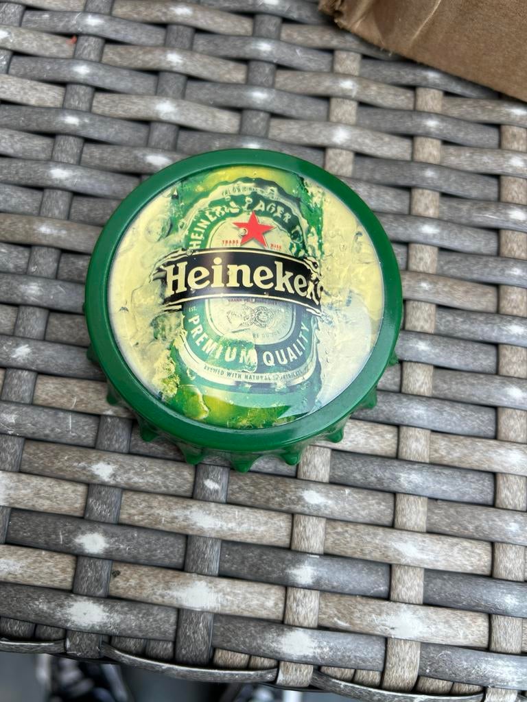 Heineken magneet opener, Ophalen, Zo goed als nieuw, Flesopener, Heineken