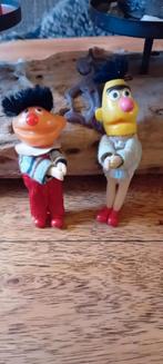 Vintage Bert en Ernie knijppopptjes Sesamstraat, Ophalen of Verzenden, Gebruikt, Jongen of Meisje